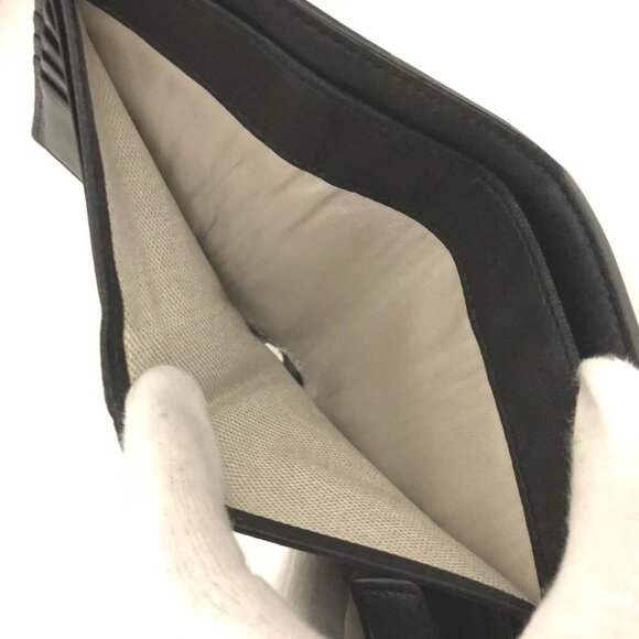 (L1) Authentic Jimmy Choo Wallet Black Leather Luxury Vintage Designer Handbag - Picture 8 of 10